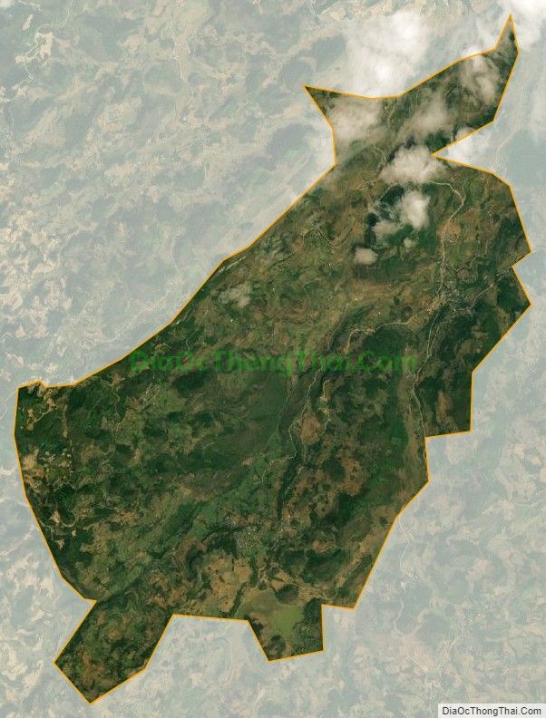 Bản đồ vệ tinh xã Cán Cấu, huyện Si Ma Cai