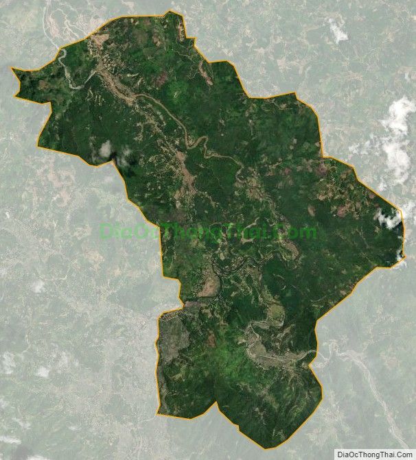 Bản đồ vệ tinh xã Chiềng Ken, huyện Văn Bàn