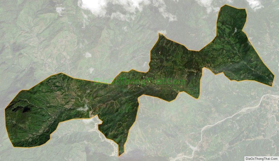 Bản đồ vệ tinh xã Dần Thàng, huyện Văn Bàn