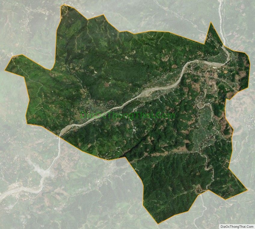 Bản đồ vệ tinh xã Hoà Mạc, huyện Văn Bàn