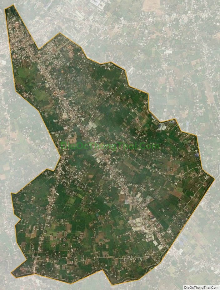 Bản đồ vệ tinh xã Phước Lợi, huyện Bến Lức