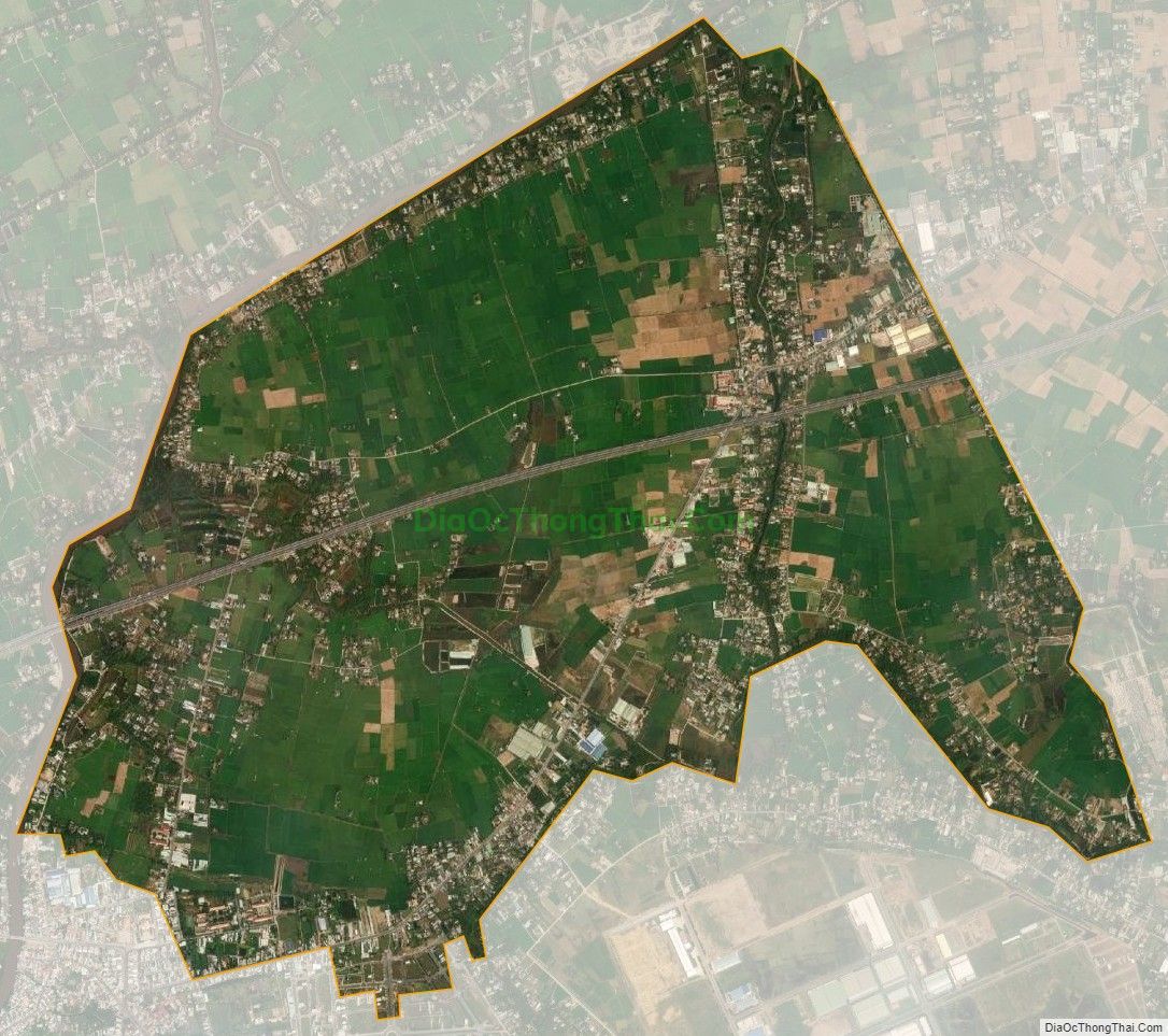 Bản đồ vệ tinh xã Thanh Phú, huyện Bến Lức