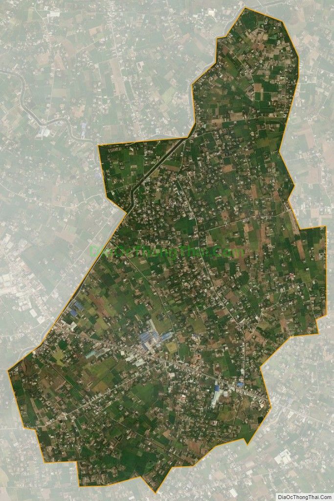 Bản đồ vệ tinh xã Long Khê, huyện Cần Đước