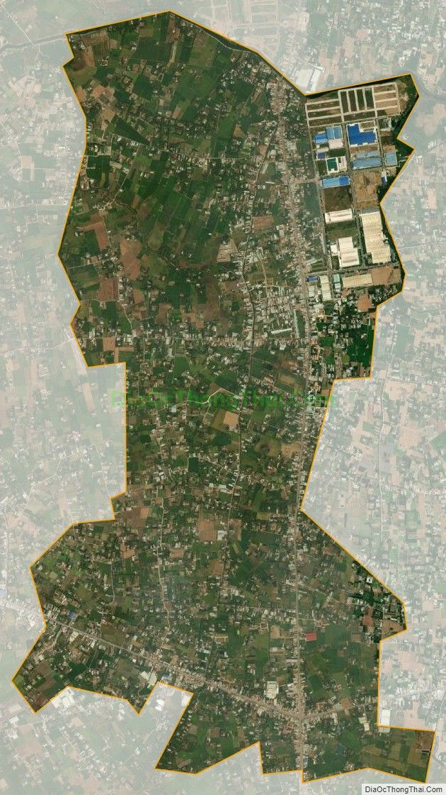 Bản đồ vệ tinh xã Long Trạch, huyện Cần Đước