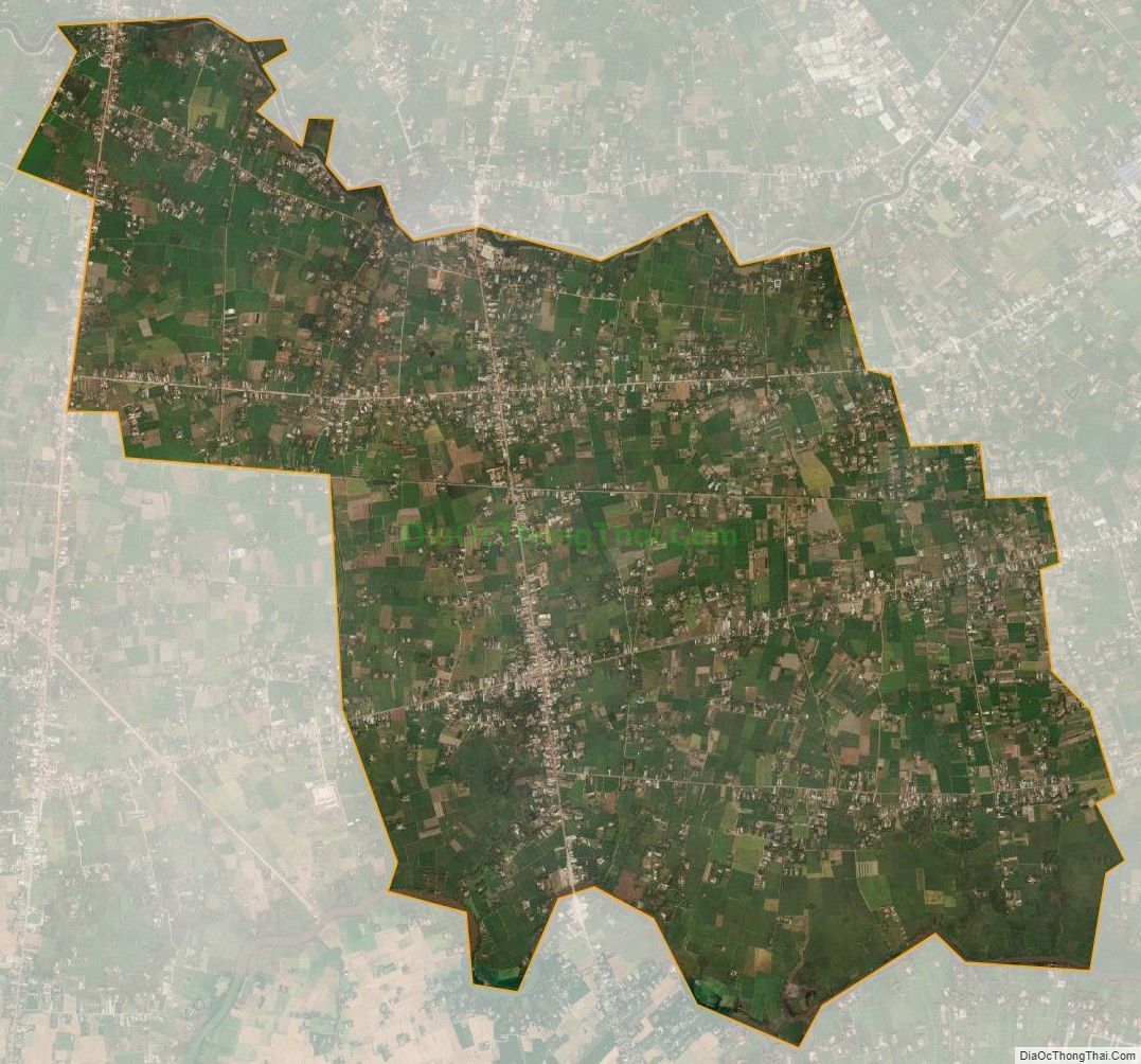 Bản đồ vệ tinh xã Phước Vân, huyện Cần Đước