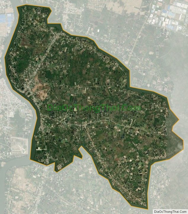Bản đồ vệ tinh xã Phước Lại, huyện Cần Giuộc