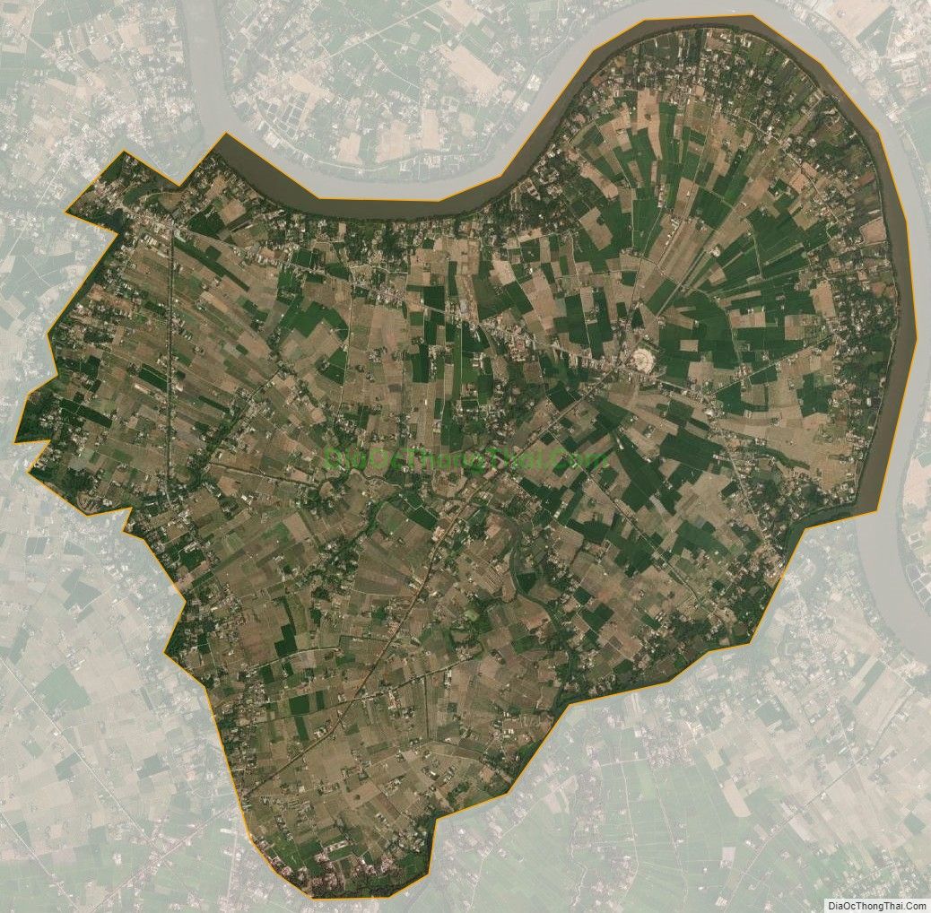 Bản đồ vệ tinh xã Phú Ngãi Trị, huyện Châu Thành