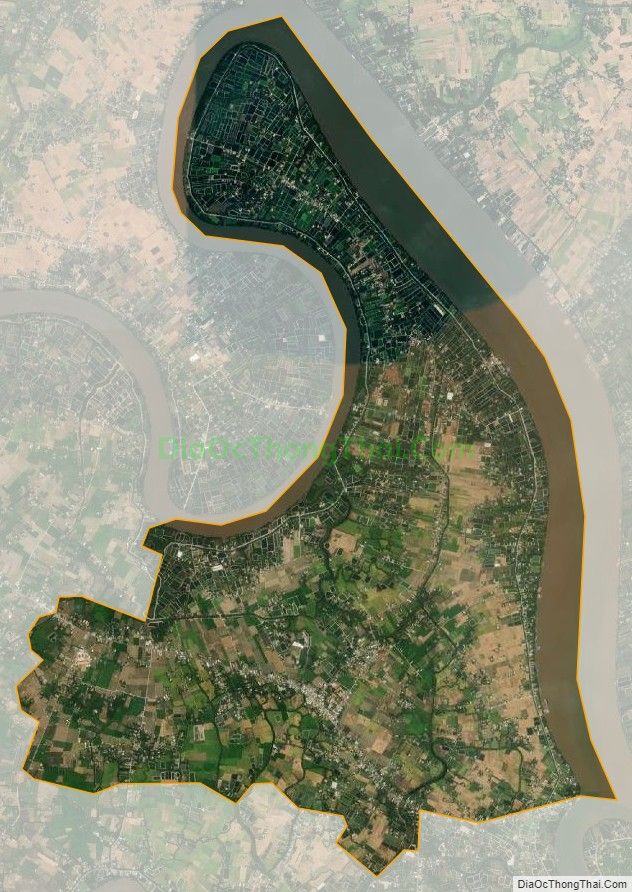 Bản đồ vệ tinh xã Thuận Mỹ, huyện Châu Thành