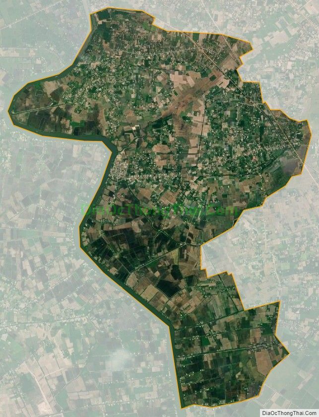 Bản đồ vệ tinh xã An Ninh Tây, huyện Đức Hòa