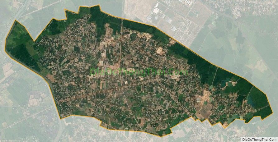 Bản đồ vệ tinh xã Lộc Giang, huyện Đức Hòa