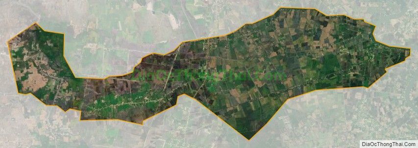 Bản đồ vệ tinh xã Mỹ Quý Đông, huyện Đức Huệ