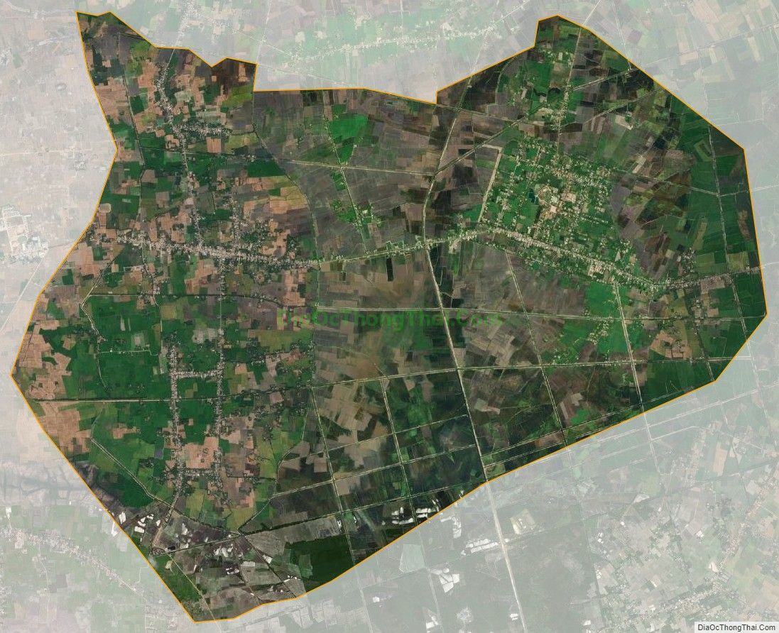Bản đồ vệ tinh xã Mỹ Quý Tây, huyện Đức Huệ