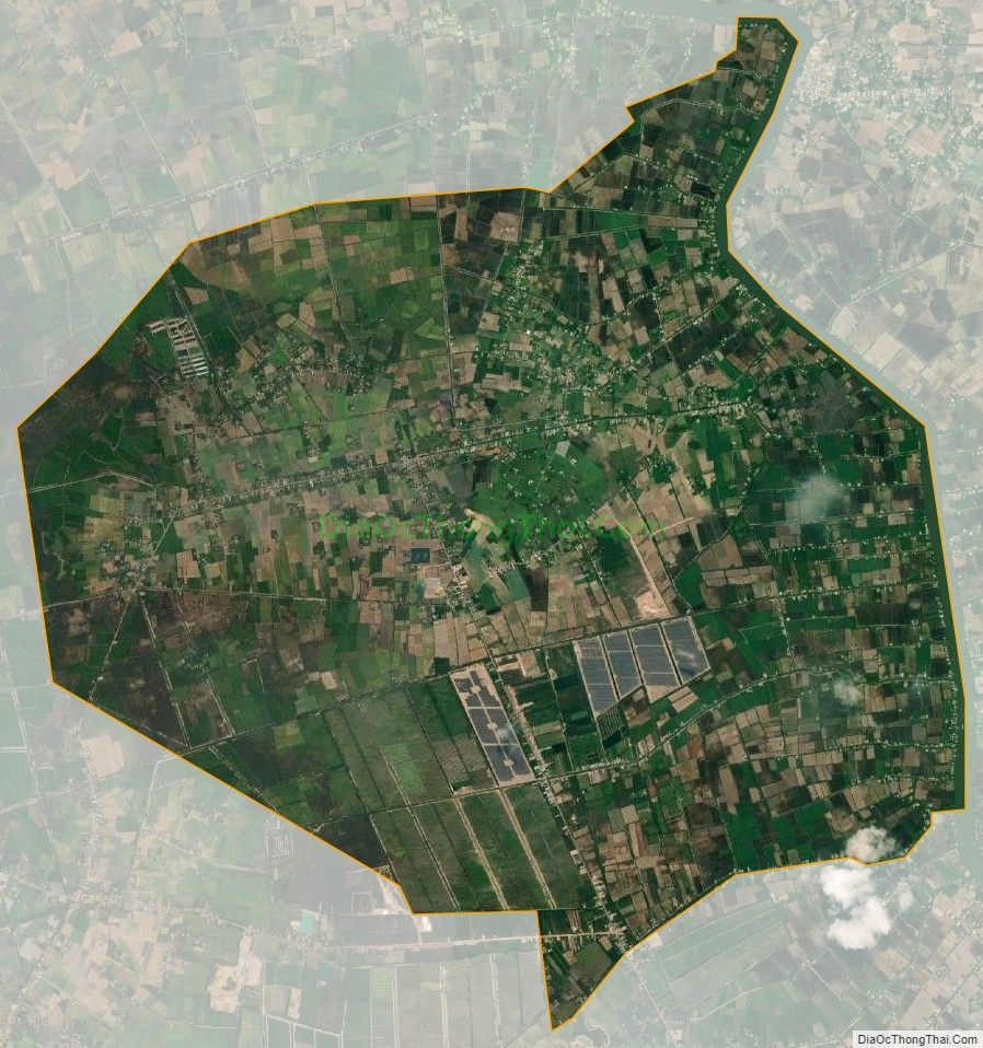 Bản đồ vệ tinh xã Mỹ Thạnh Bắc, huyện Đức Huệ