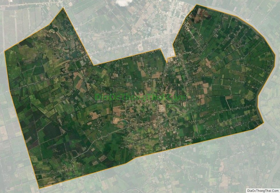Bản đồ vệ tinh xã Mỹ Thạnh Đông, huyện Đức Huệ