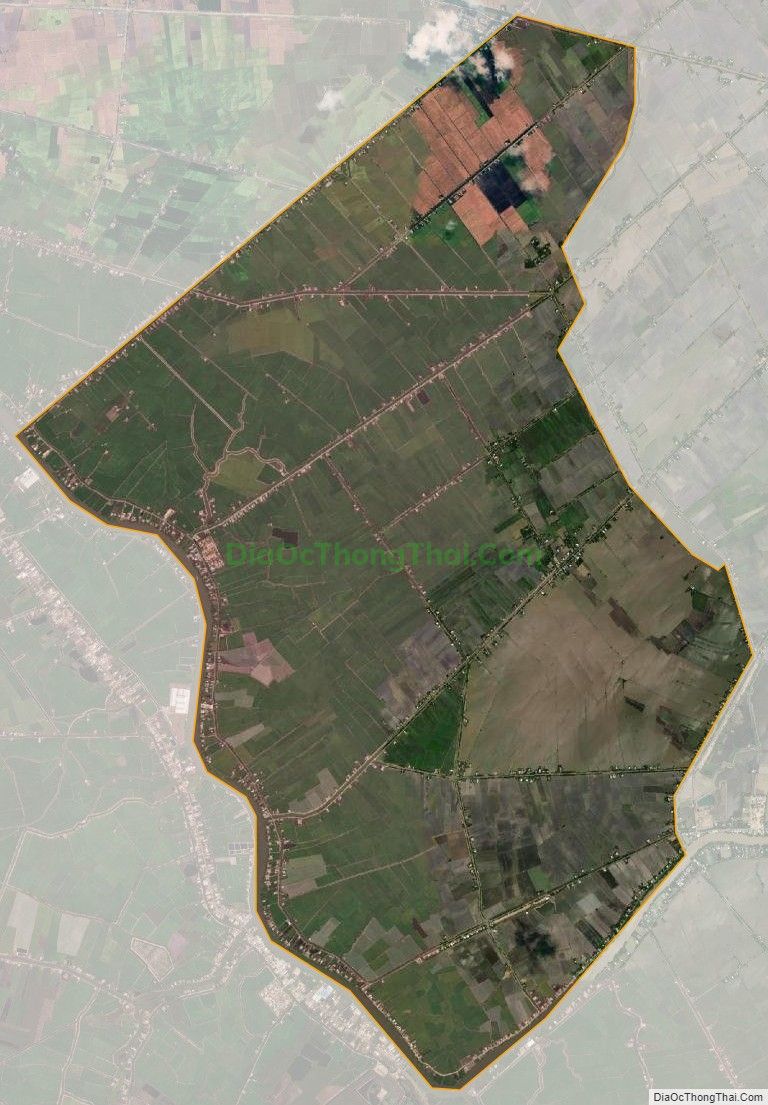 Bản đồ vệ tinh xã Bình Hòa Trung, huyện Mộc Hóa