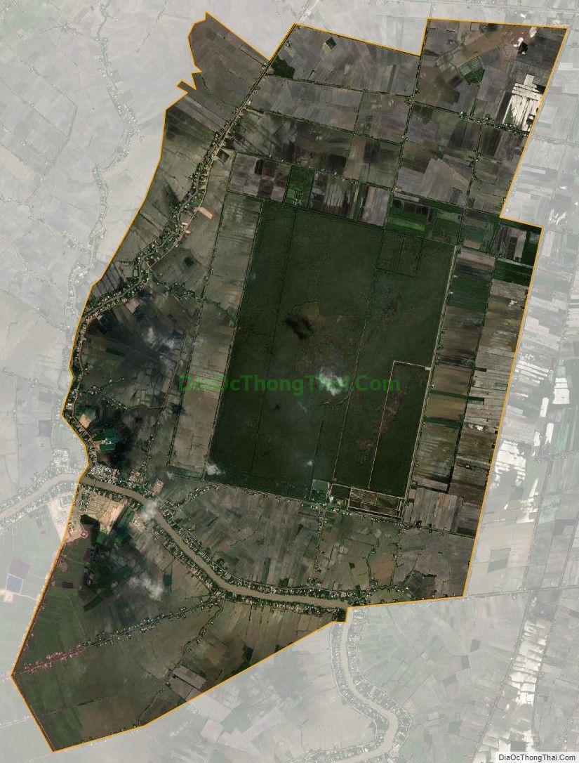 Bản đồ vệ tinh Thị trấn Bình Phong Thạnh, huyện Mộc Hóa