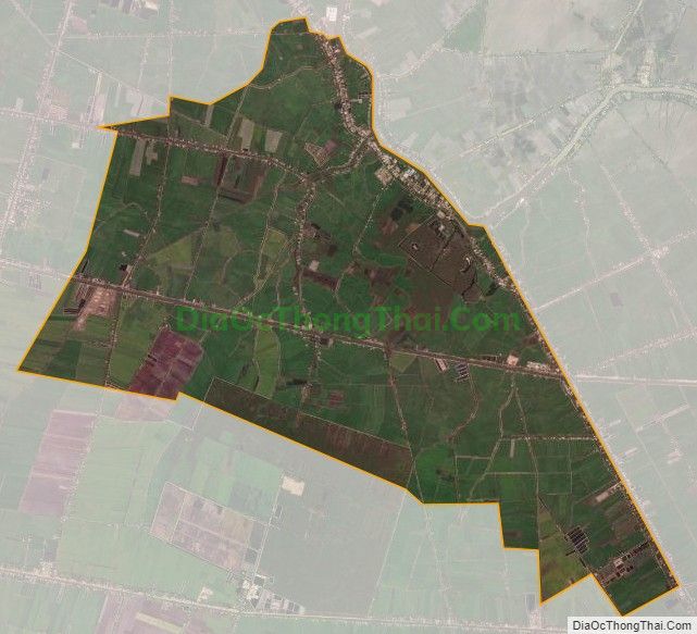 Bản đồ vệ tinh xã Tân Lập, huyện Mộc Hóa