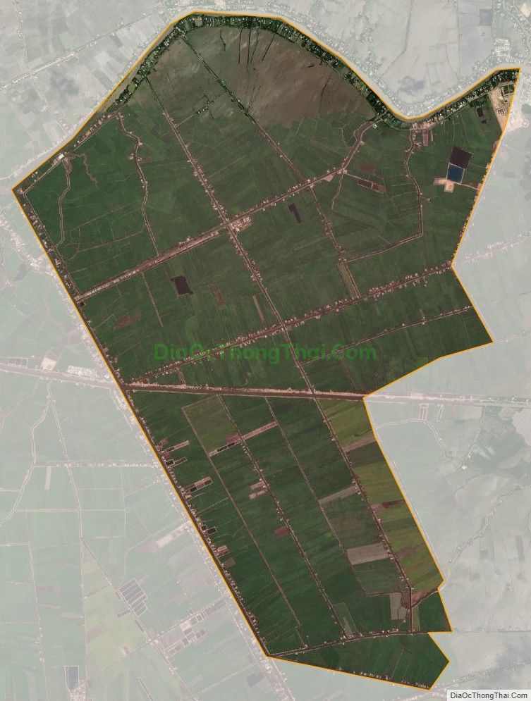 Bản đồ vệ tinh xã Tân Thành, huyện Mộc Hóa