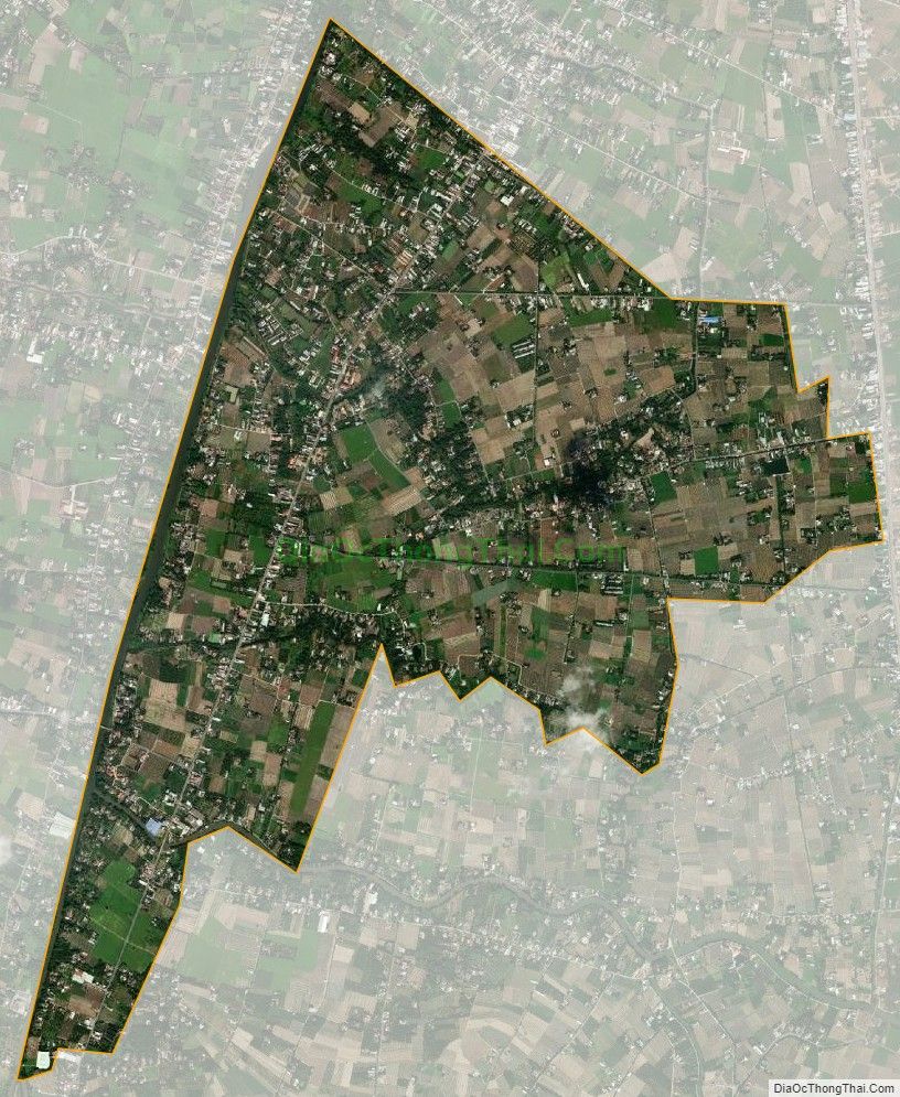Bản đồ vệ tinh xã An Vĩnh Ngãi, thành phố Tân An