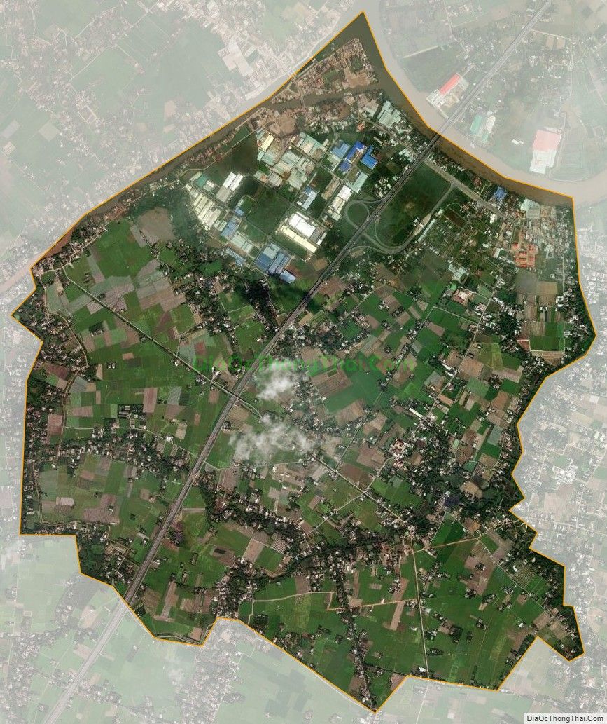 Bản đồ vệ tinh xã Lợi Bình Nhơn, thành phố Tân An