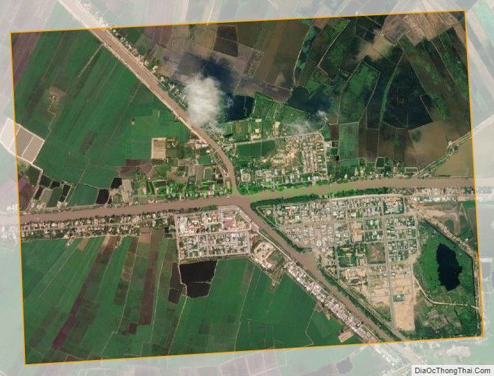 Bản đồ vệ tinh Thị trấn Tân Hưng, huyện Tân Hưng