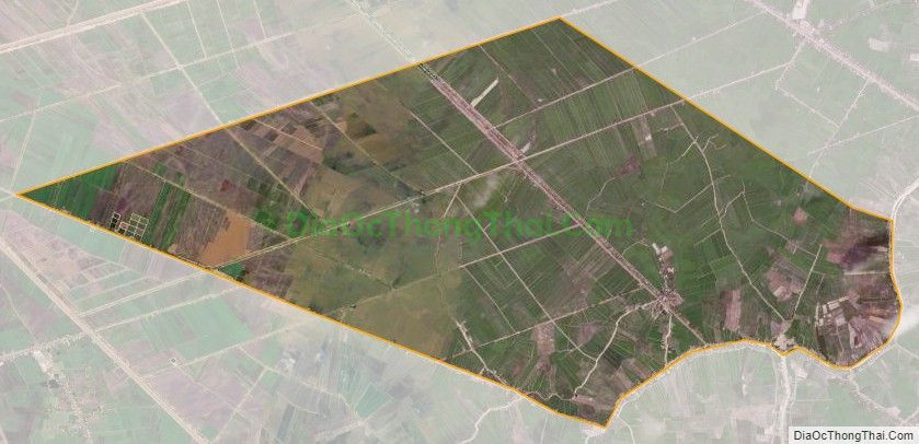 Bản đồ vệ tinh xã Thạnh Hưng, huyện Tân Hưng