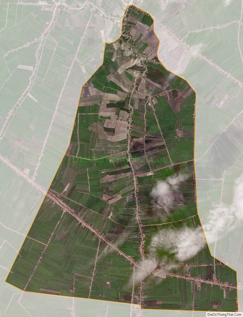 Bản đồ vệ tinh xã Vĩnh Đại, huyện Tân Hưng