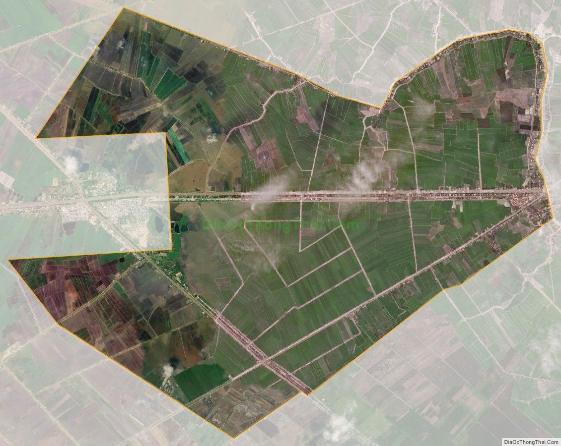 Bản đồ vệ tinh xã Vĩnh Thạnh, huyện Tân Hưng