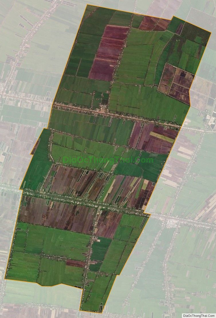 Bản đồ vệ tinh xã Nhơn Hòa Lập, huyện Tân Thạnh