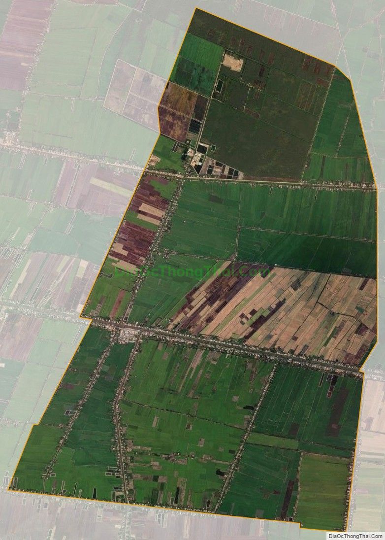 Bản đồ vệ tinh xã Tân Lập, huyện Tân Thạnh