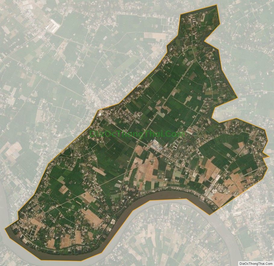 Bản đồ vệ tinh xã Bình Tịnh, huyện Tân Trụ