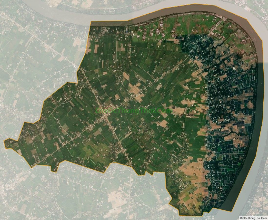 Bản đồ vệ tinh xã Tân Phước Tây, huyện Tân Trụ