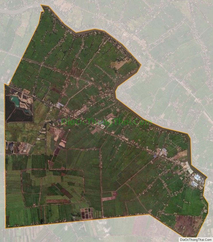 Bản đồ vệ tinh xã Tân Đông, huyện Thạnh Hóa