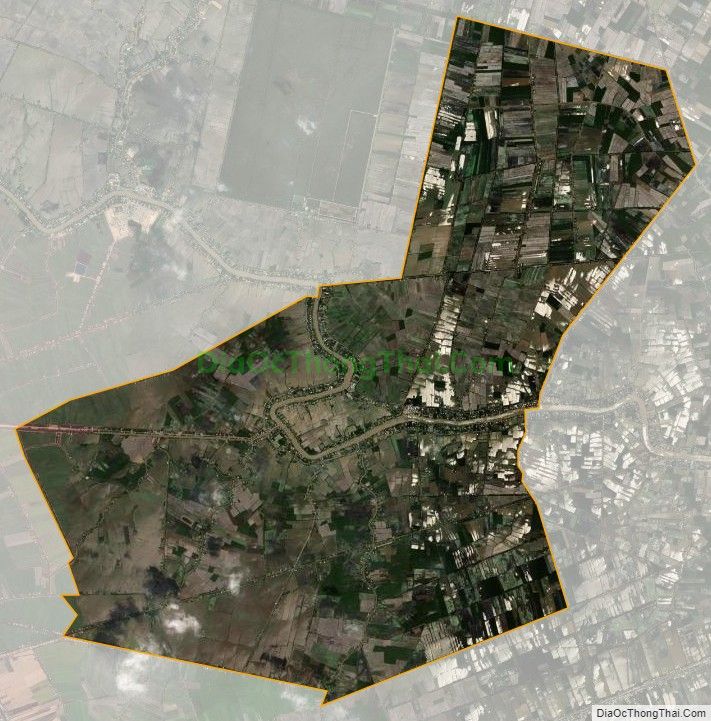 Bản đồ vệ tinh xã Thạnh Phước, huyện Thạnh Hóa