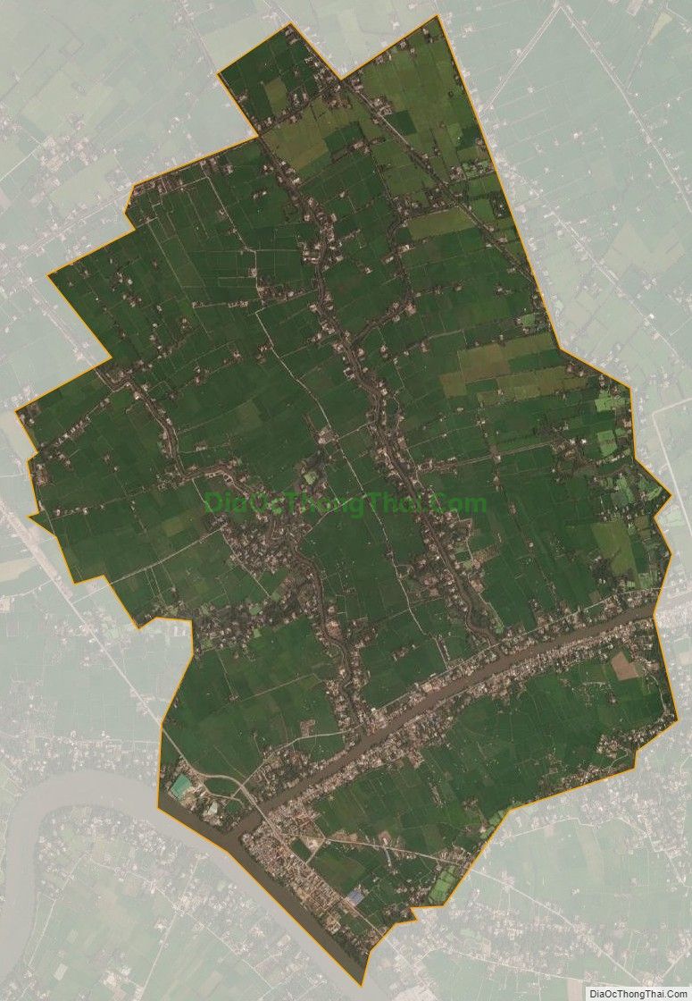 Bản đồ vệ tinh xã Bình An, huyện Thủ Thừa