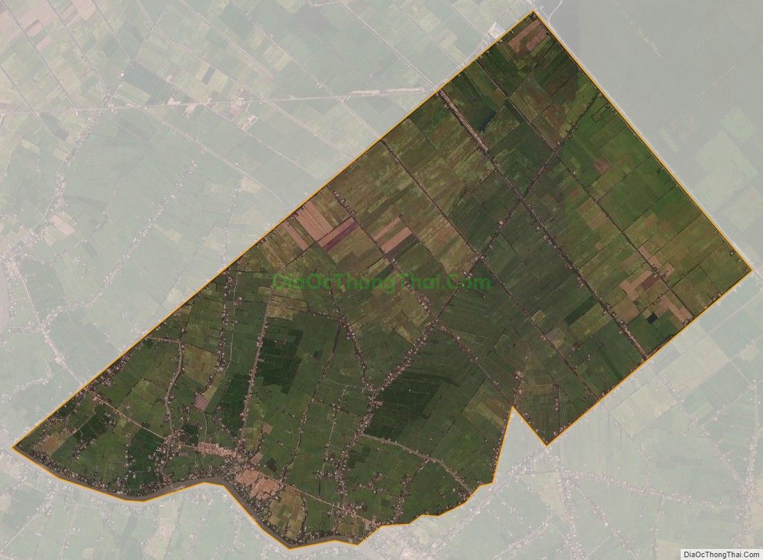 Bản đồ vệ tinh xã Long Thuận, huyện Thủ Thừa