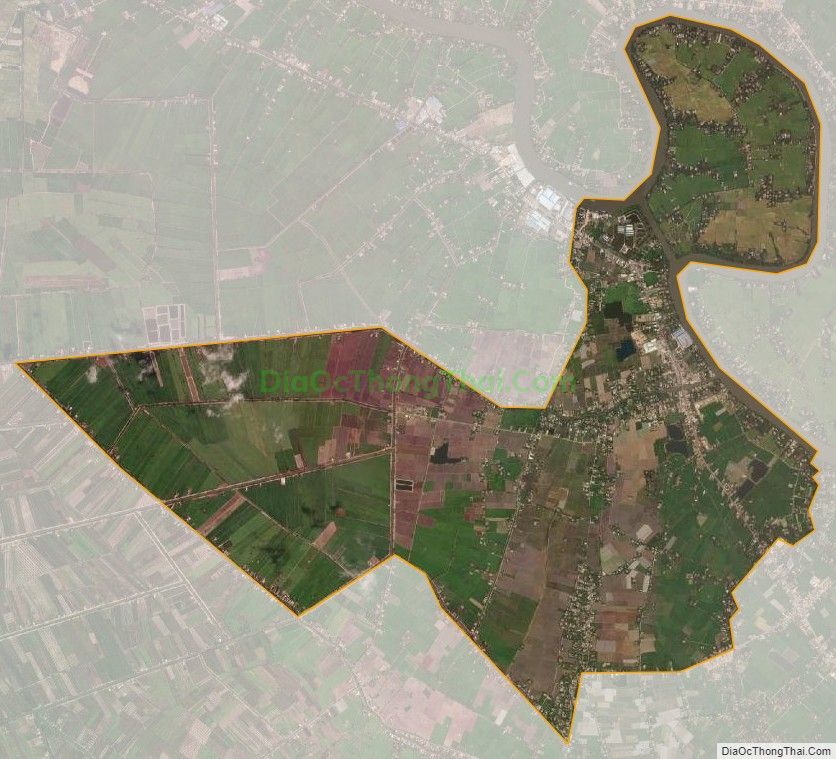 Bản đồ vệ tinh xã Mỹ An, huyện Thủ Thừa