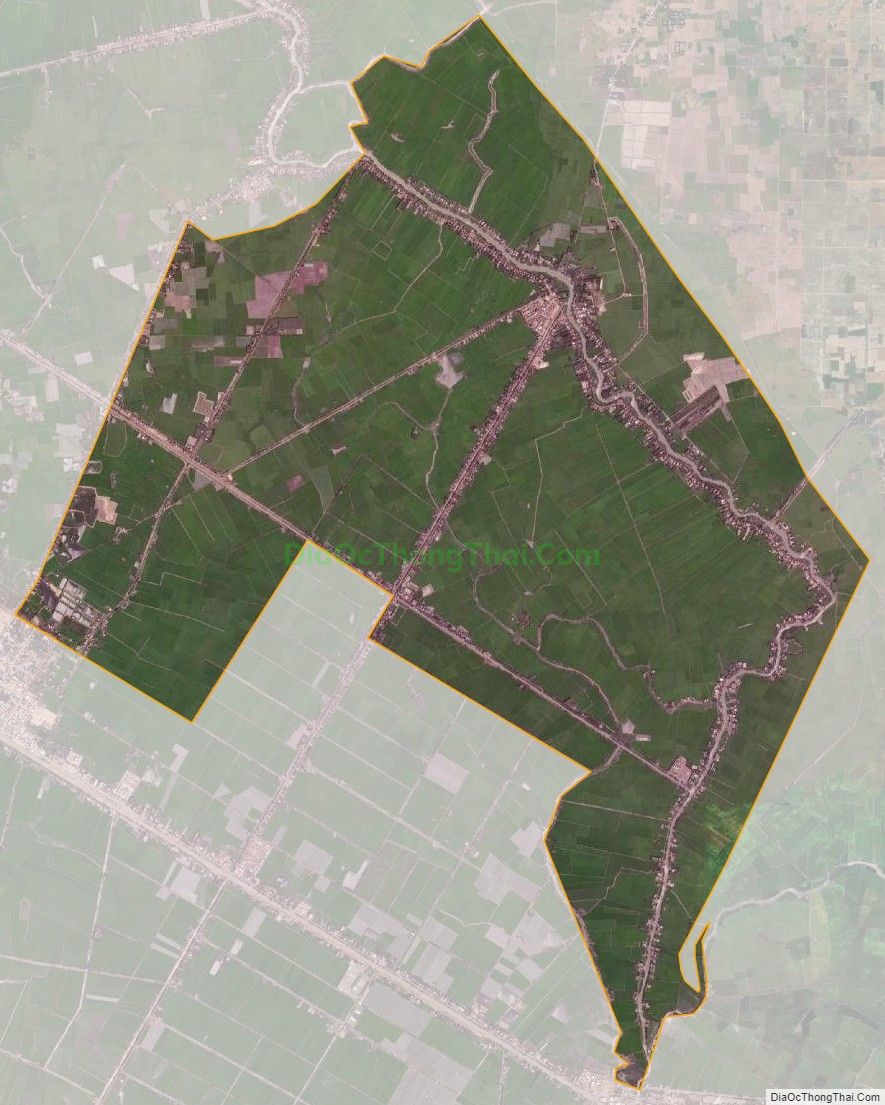 Bản đồ vệ tinh xã Thái Bình Trung, huyện Vĩnh Hưng