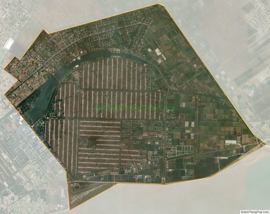 Bản đồ vệ tinh xã Bạch Long, huyện Giao Thủy