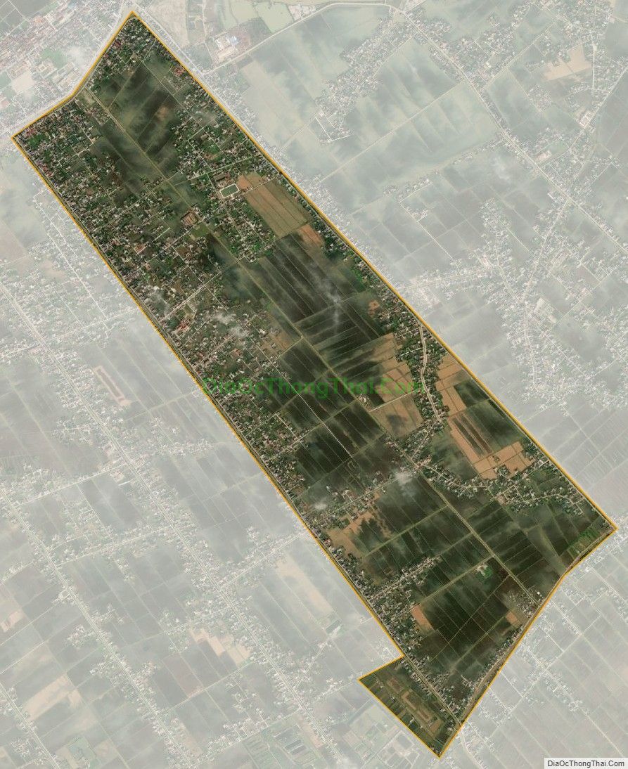Bản đồ vệ tinh xã Bình Hòa, huyện Giao Thủy