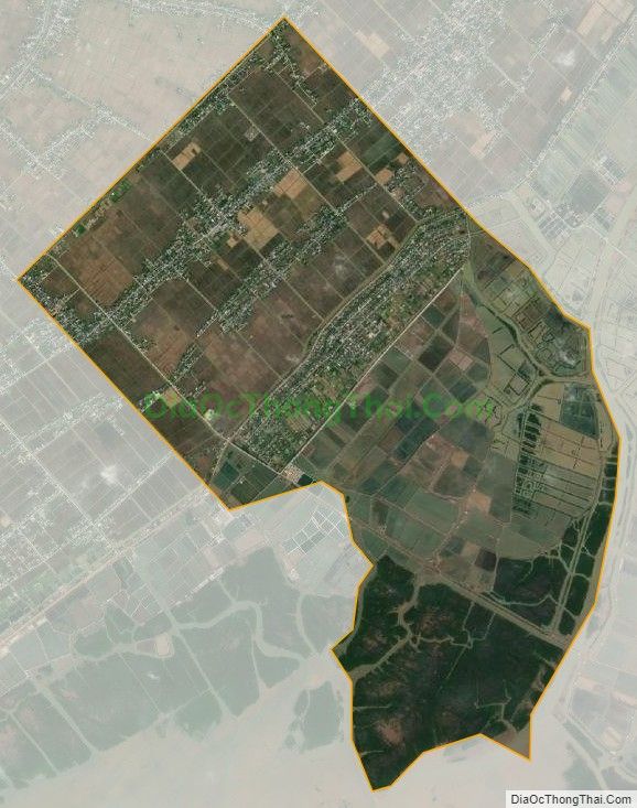 Bản đồ vệ tinh xã Giao An, huyện Giao Thủy