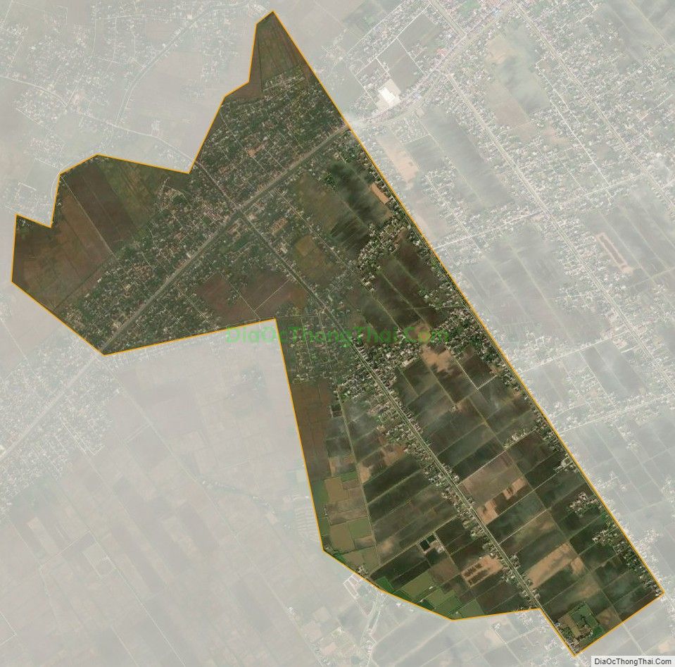 Bản đồ vệ tinh xã Giao Nhân, huyện Giao Thủy