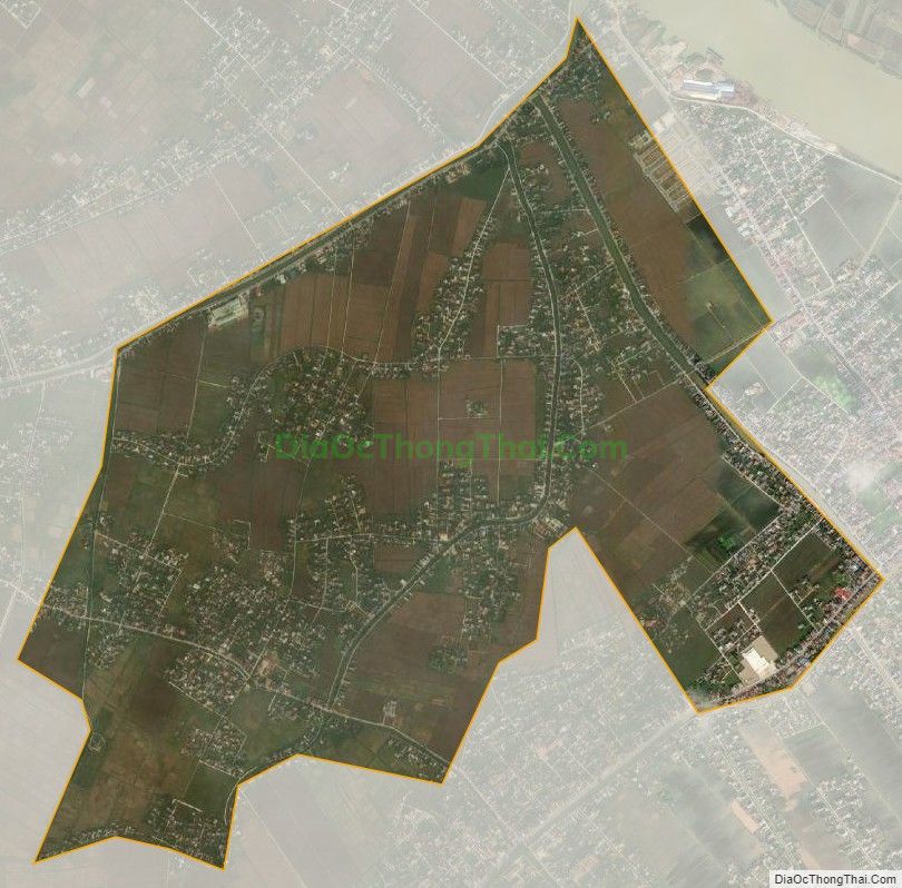 Bản đồ vệ tinh xã Hoành Sơn, huyện Giao Thủy