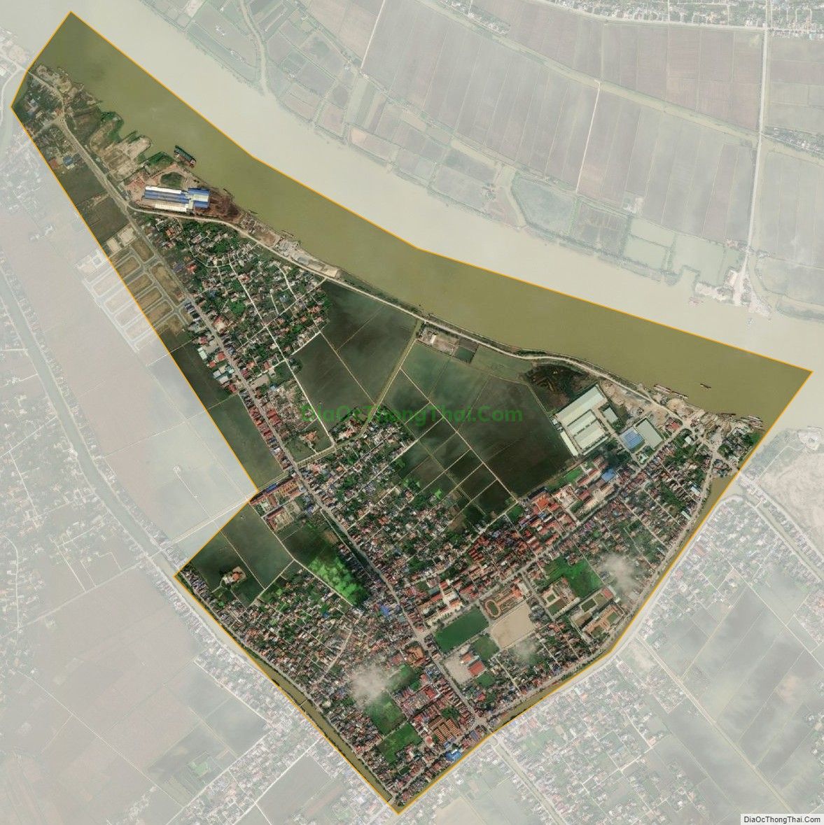 Bản đồ vệ tinh Thị trấn Ngô Đồng, huyện Giao Thủy