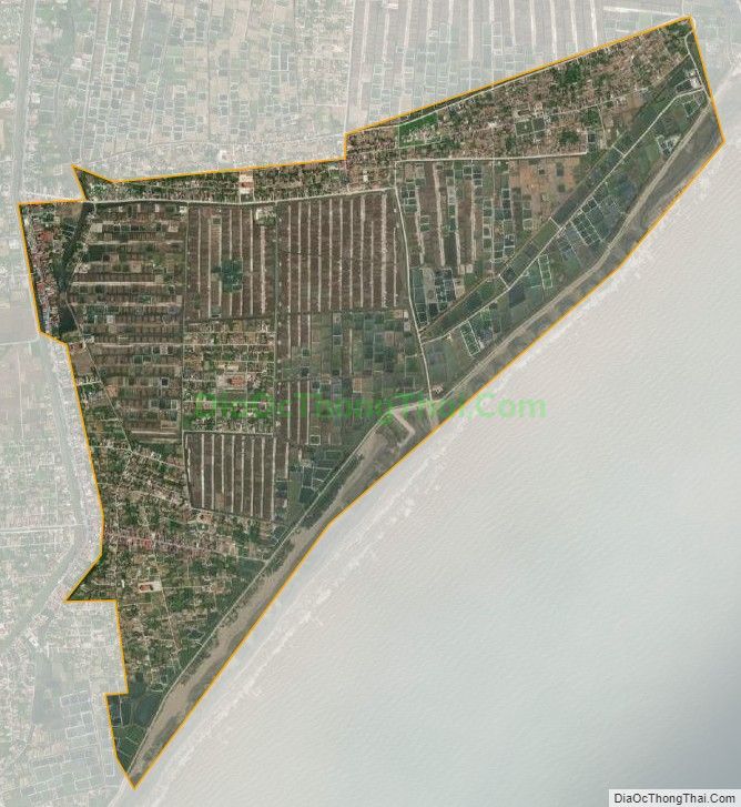 Bản đồ vệ tinh xã Hải Chính, huyện Hải Hậu