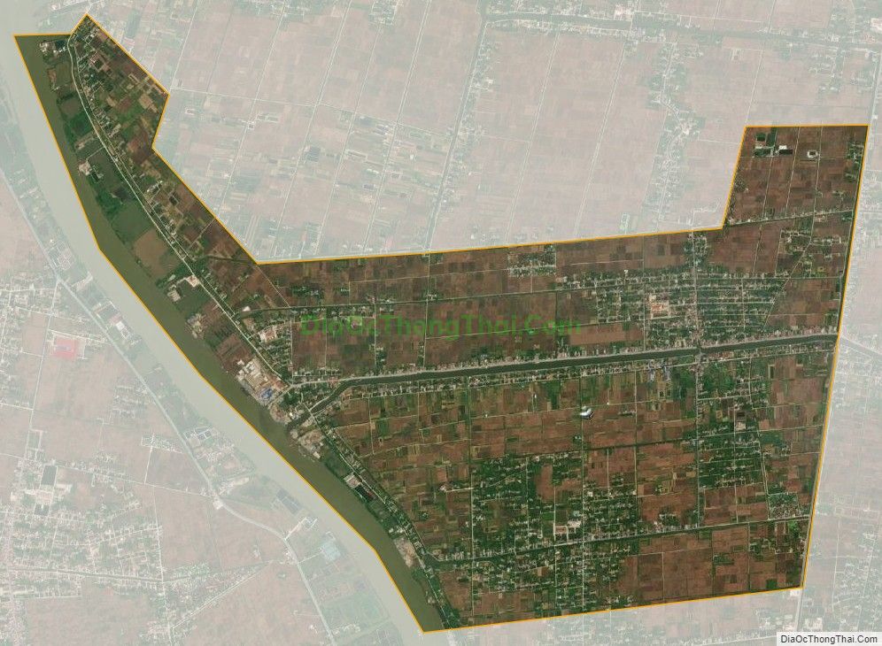 Bản đồ vệ tinh xã Hải Giang, huyện Hải Hậu