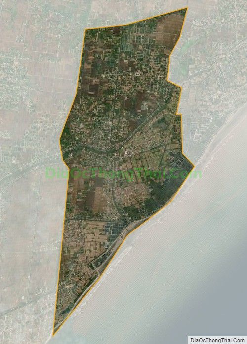 Bản đồ vệ tinh xã Hải Hòa, huyện Hải Hậu