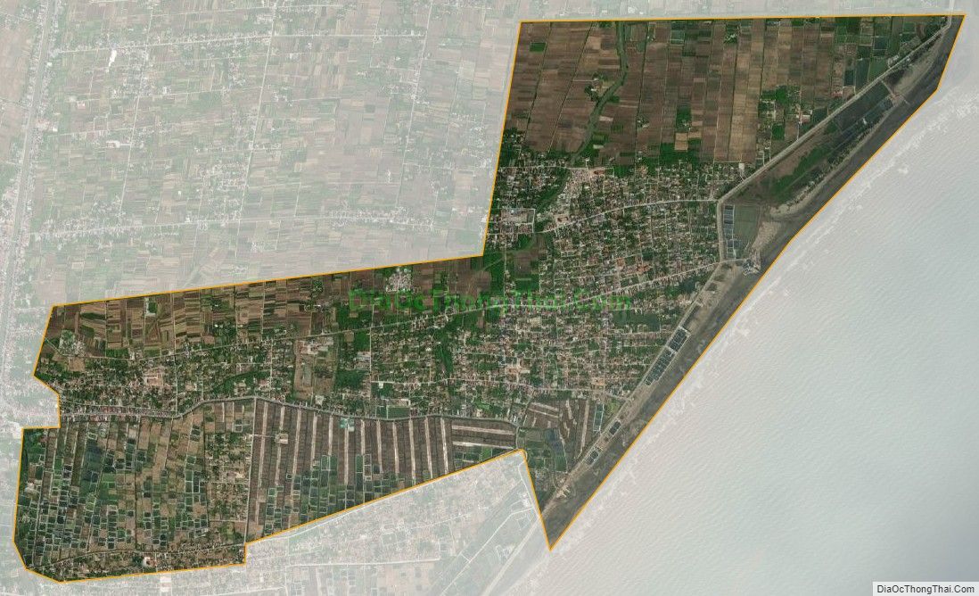 Bản đồ vệ tinh xã Hải Lý, huyện Hải Hậu
