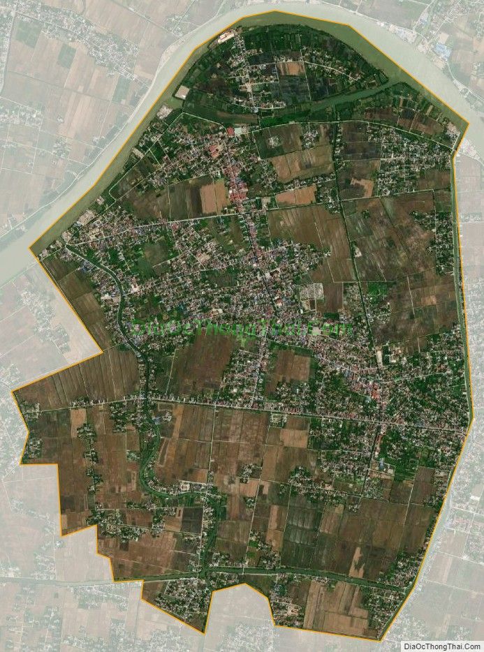Bản đồ vệ tinh xã Hải Minh, huyện Hải Hậu