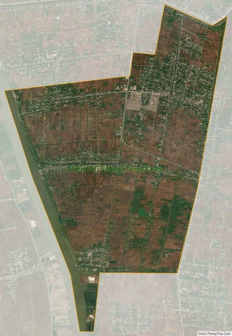 Bản đồ vệ tinh xã Hải Ninh, huyện Hải Hậu